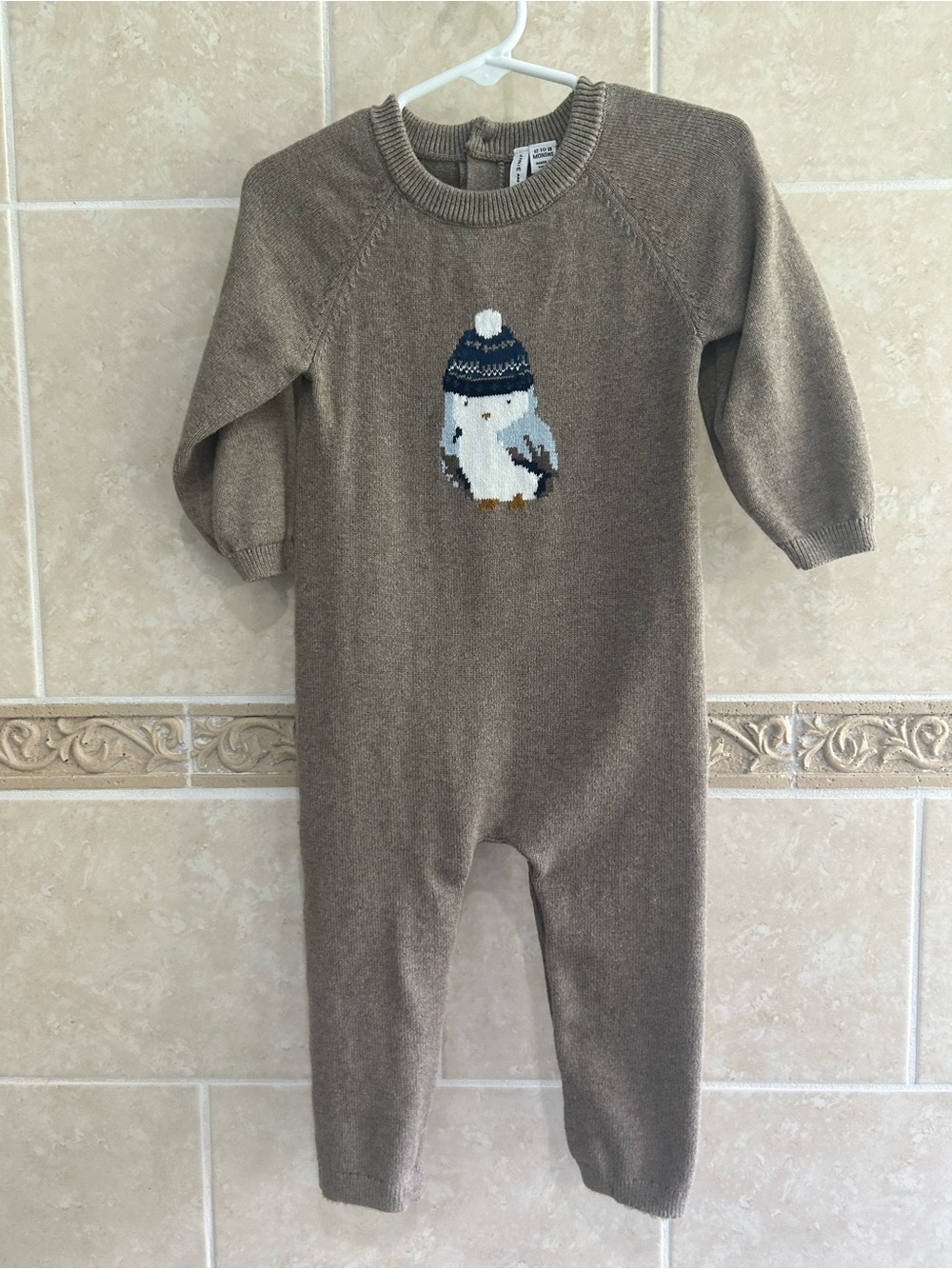 Janie and Jack Owl Sweater Romper